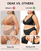 Sujetador Bralette Sin Aros Escote Profundo y Soporte Total