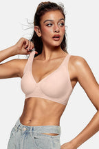 Sujetador Bralette Sin Aros Escote Profundo y Efecto Push Up