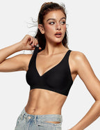 Sujetador Bralette Escote Profundo Sin Aros y Sin Costuras