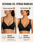 Sujetador Bralette Escote Profundo Sin Aros y Sin Costuras